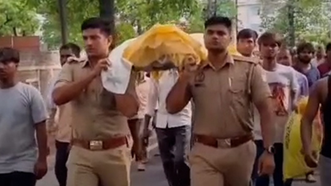 Amroha constables shot videos of funeral