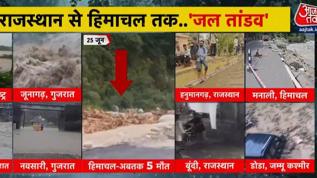 बाढ़-बारिश का कहर, हिमाचल से गुजरात तक हाहाकार; देखें खबरें सुपरफास्ट