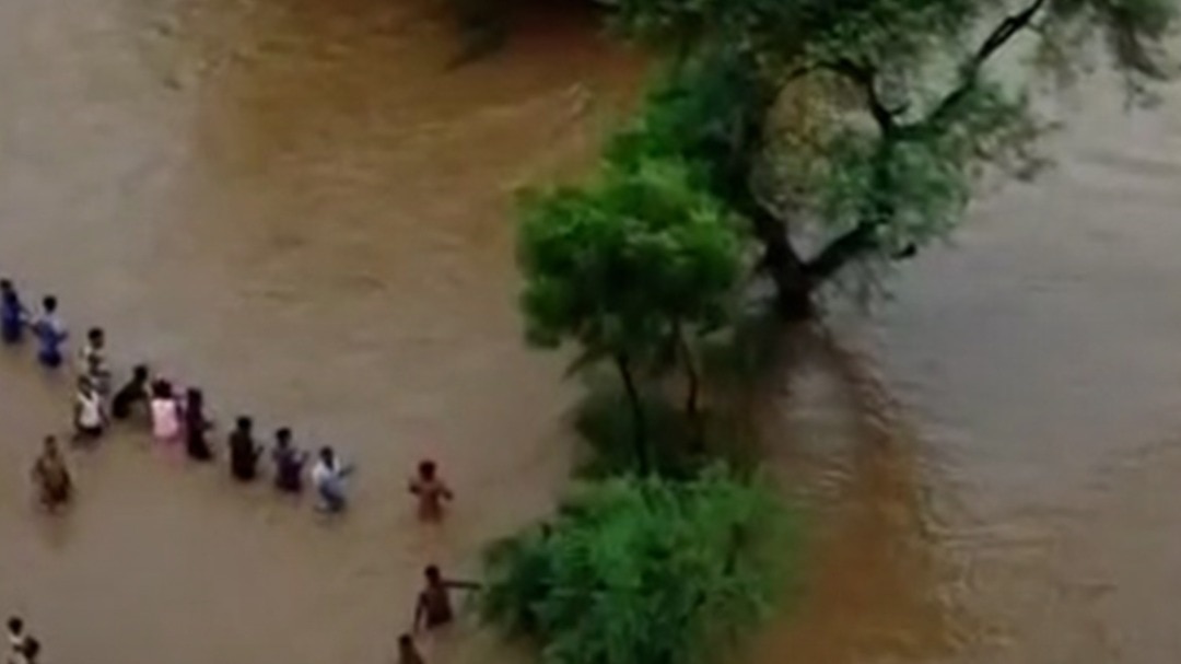 Children got trapped due to sudden rise in water level in the river