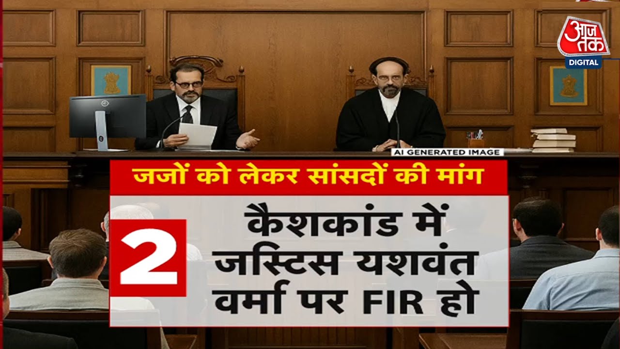 Questions in Parliament regarding judges rules, cash, and FIR.