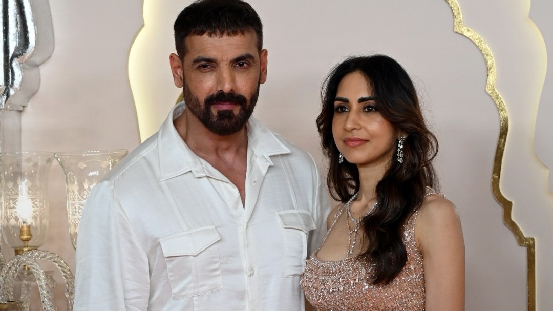 John Abraham with wife priya runchal