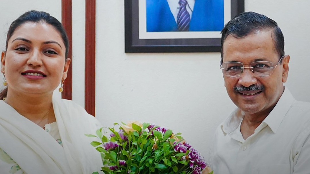Anmol Gagan Maan and Arvind Kejriwal