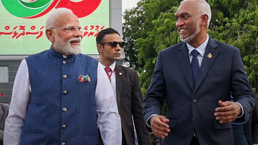 PM Modi and Mohamed Muizzu 