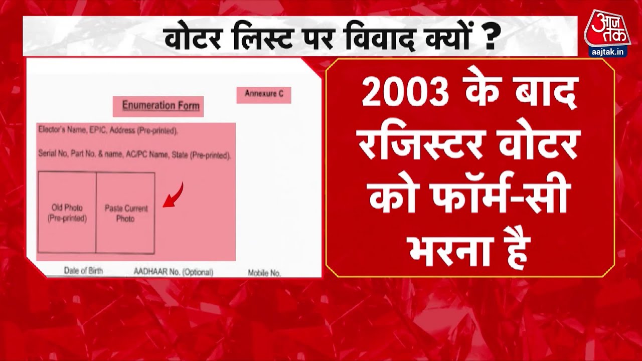 Chaos over Bihar voter list! Questions regarding Aadhaar card