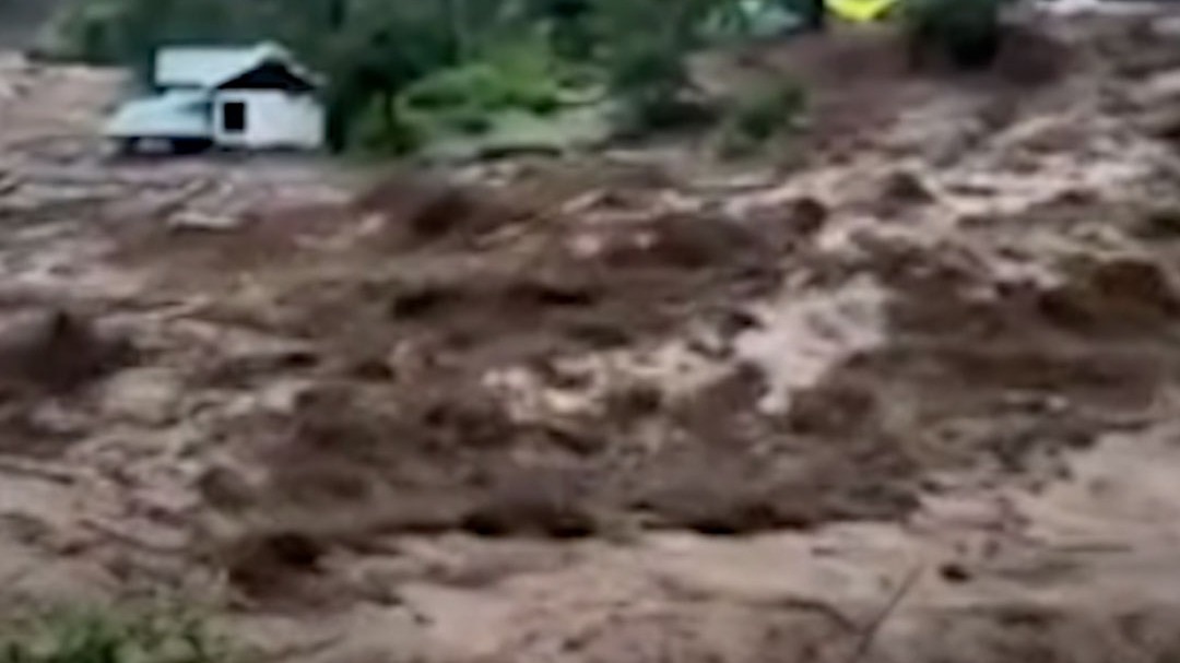 jammu kashmir - doda district with cloud burst