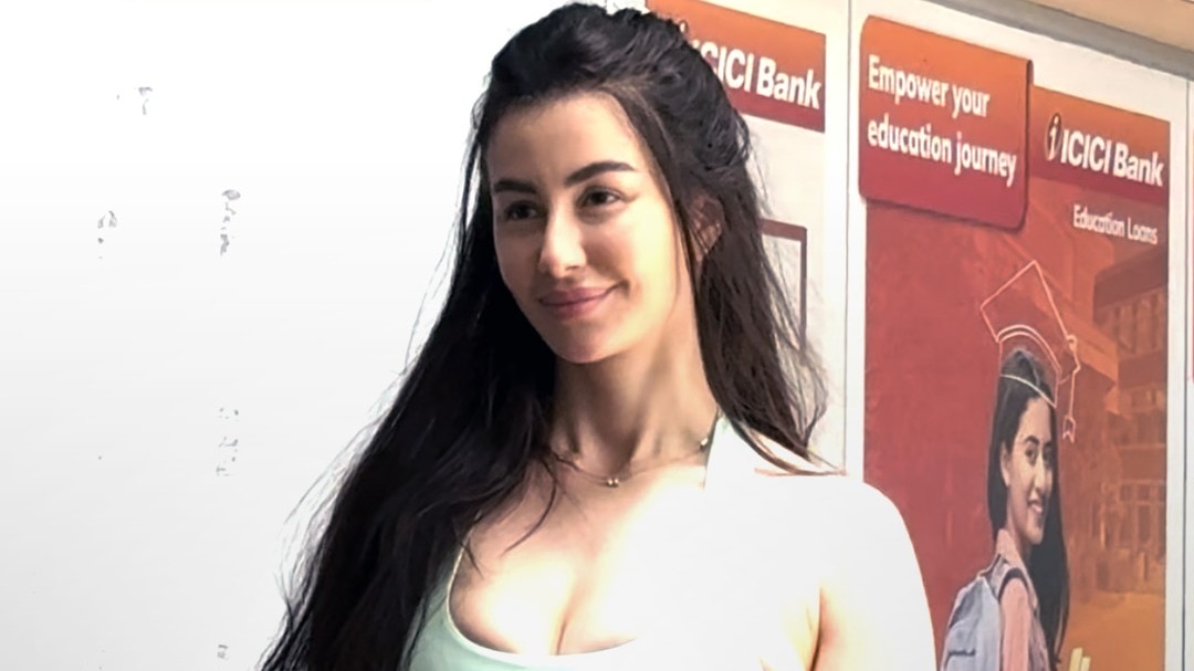 Georgia Andriani spotted in gym look bandra