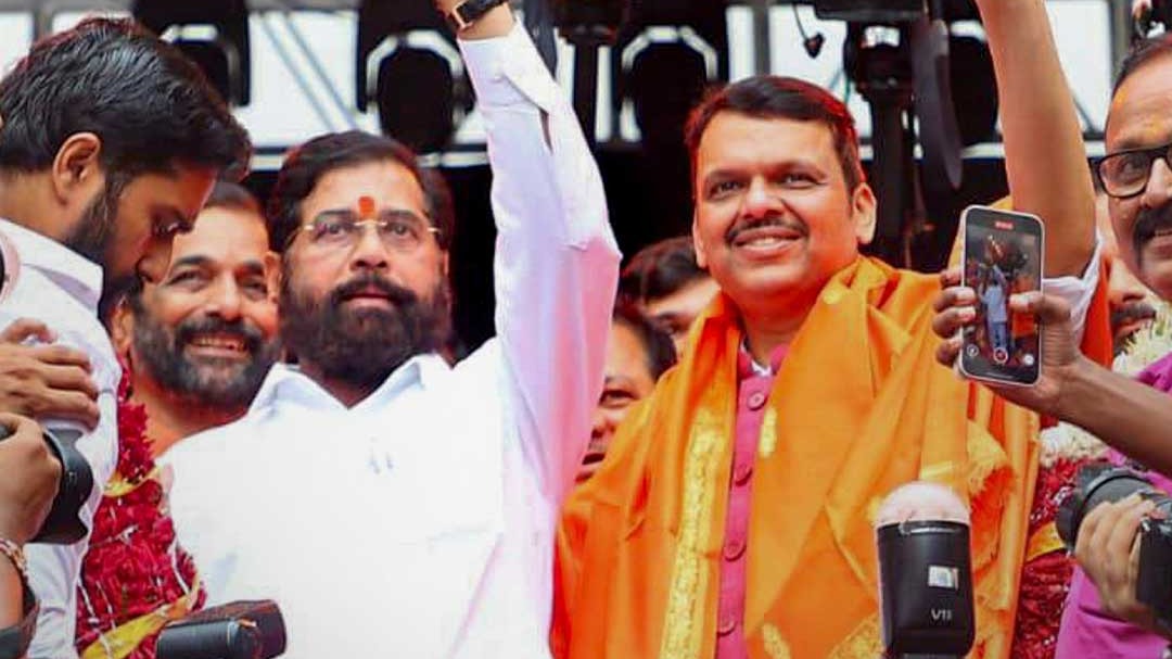 eknath shinde on credit taken by fadnavis for maharashtra ads