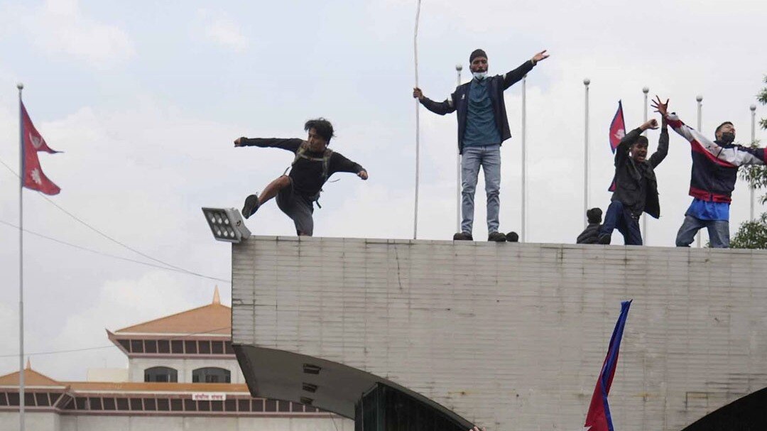 nepal protest in kathmandu by gen-z for social media