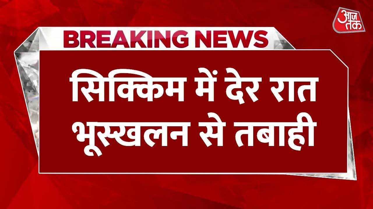 Devastation from a landslide in Sikkim, 4 dead, 3 missing.