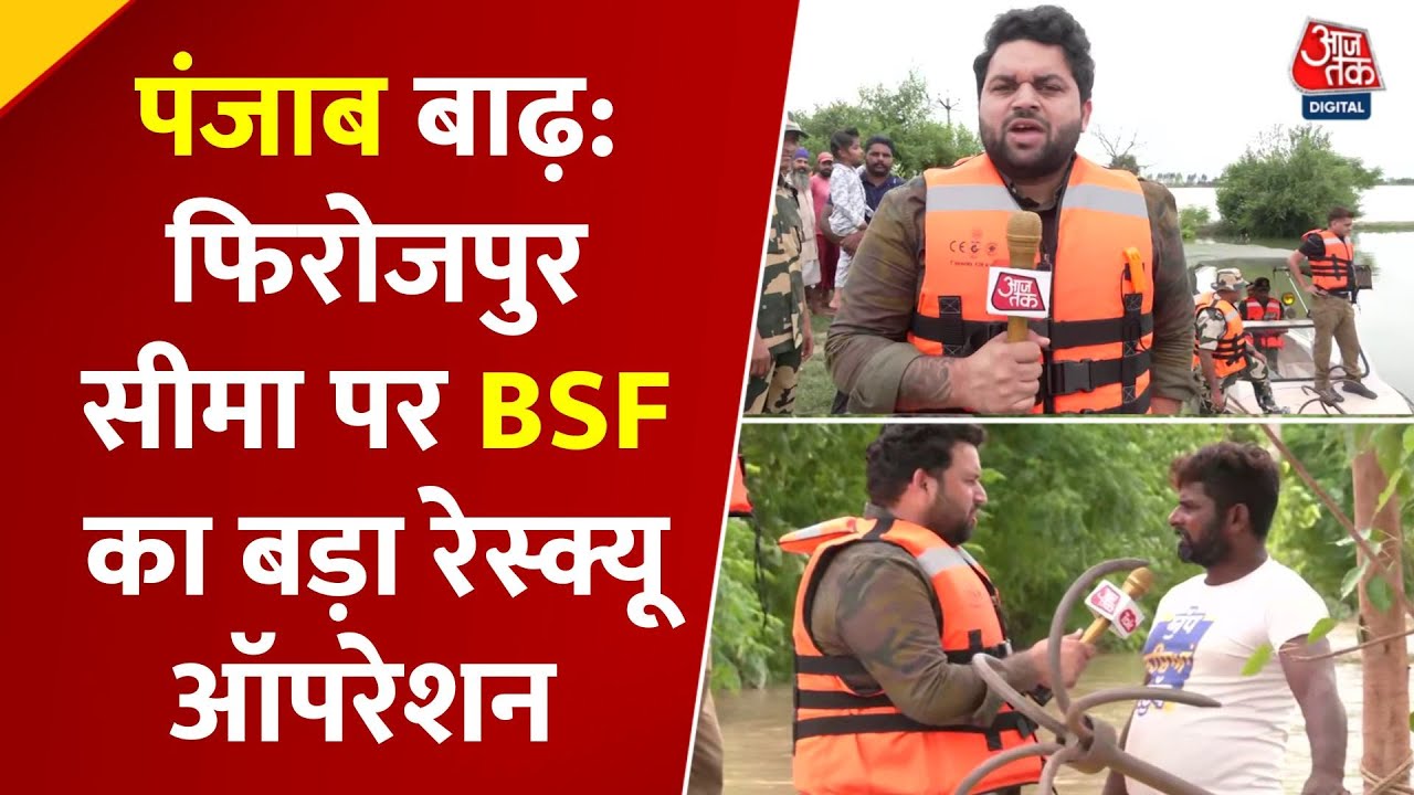 पंजाब में बाढ़-बारिश से भारी तबाही, BSF ने संभाला मोर्चा