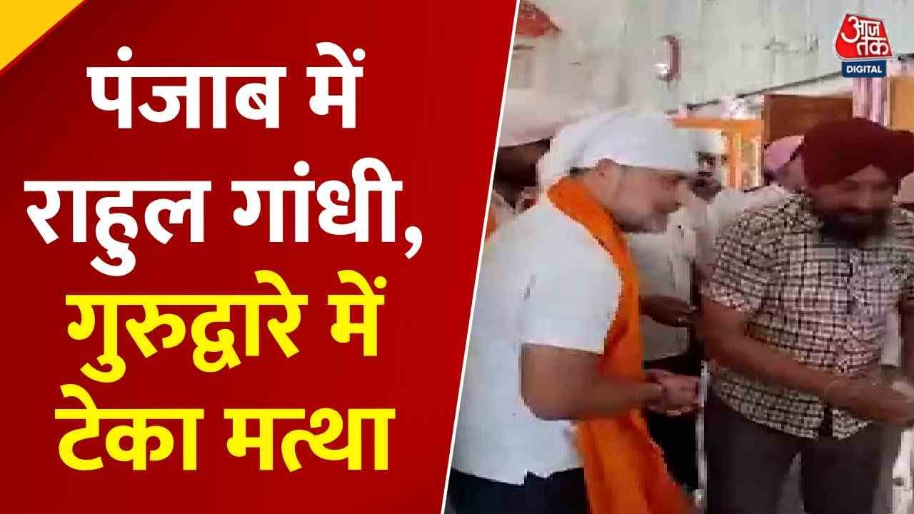 Rahul Gandhi visited Punjab, meeting with flood victims and touring on a tractor.