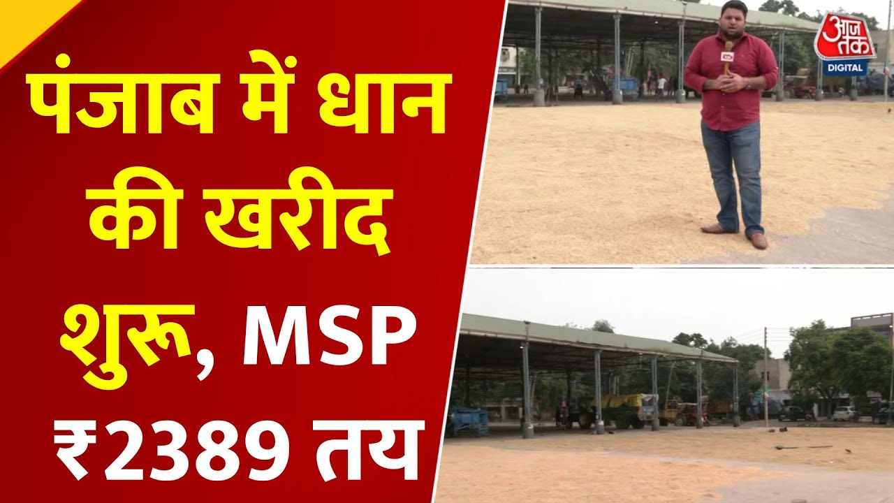 Rice procurement has begun in Punjab, with an MSP of ₹2399.