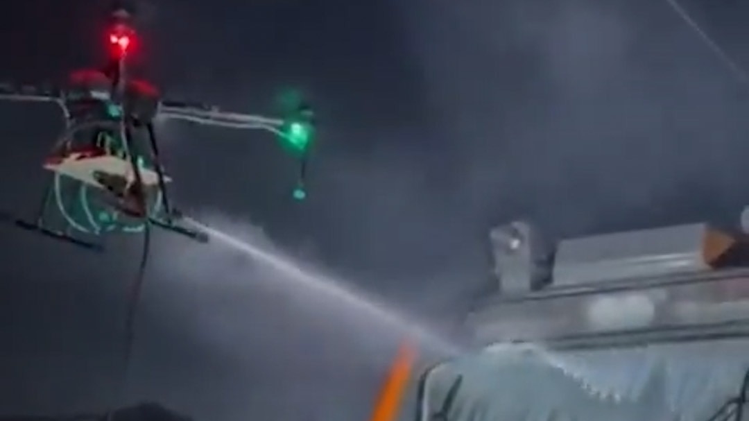 amrit bharat express cleaning with drones