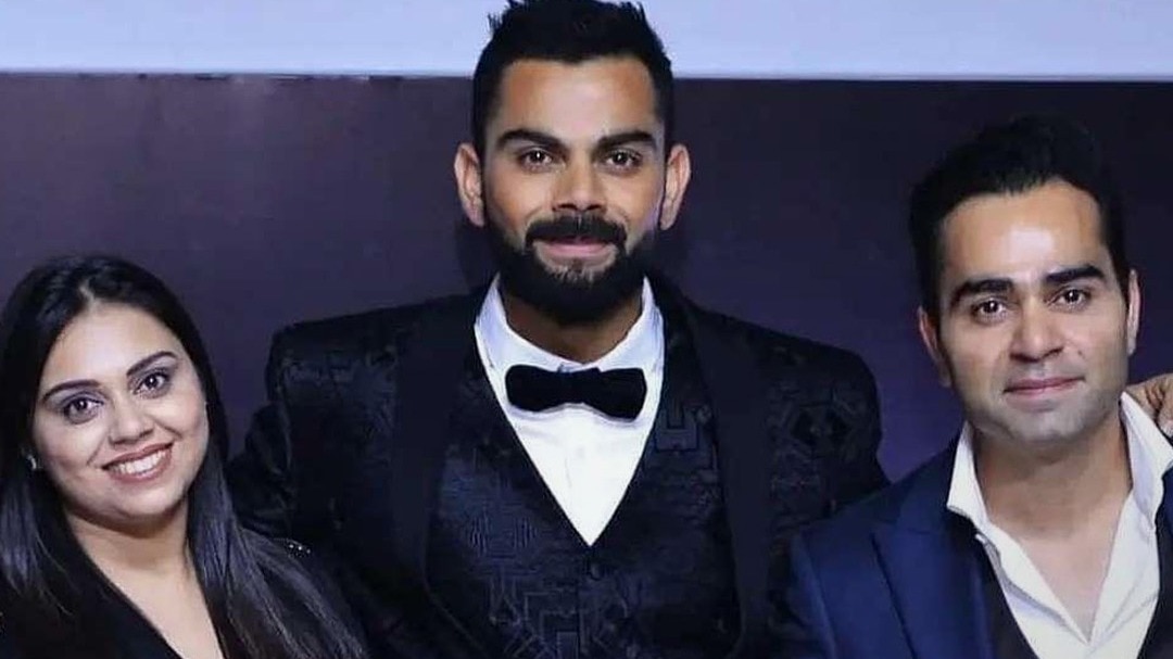 Virat Kohli with Brother and sister