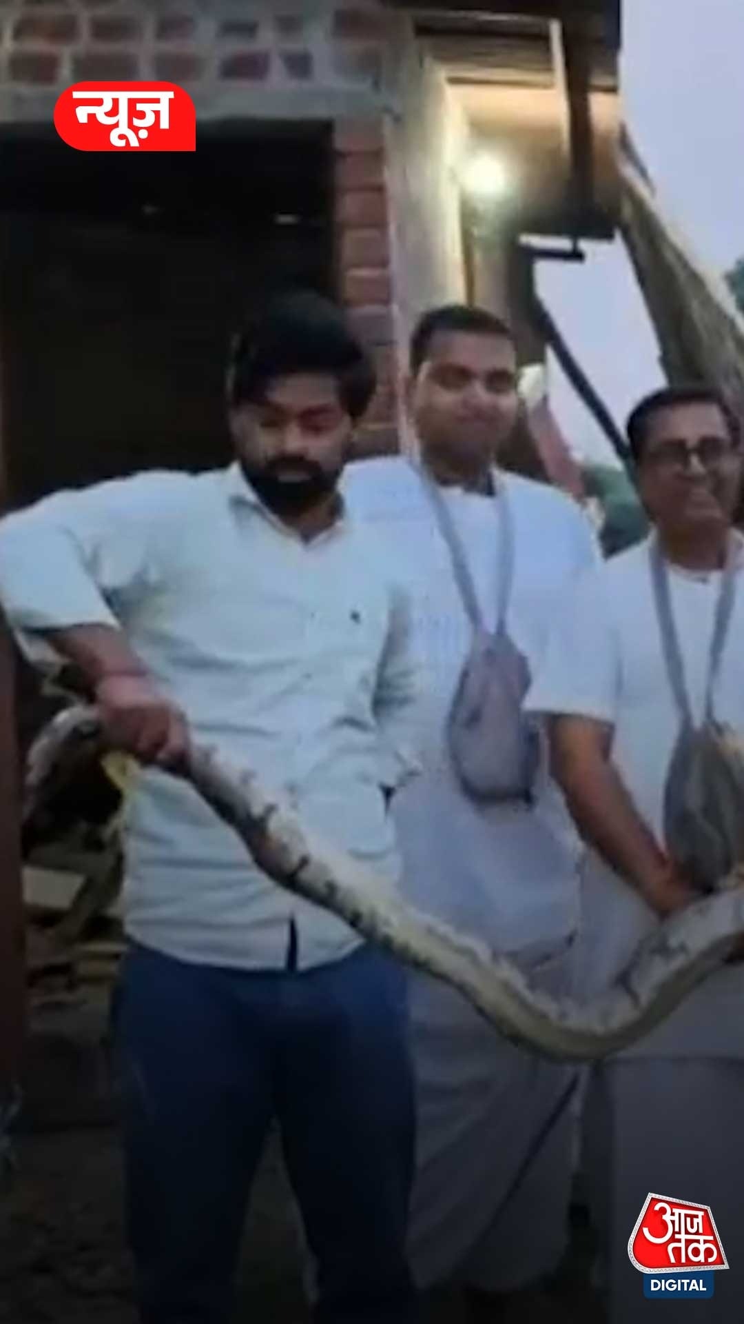 इटावा: इस्कॉन मंदिर में मिला अजगर