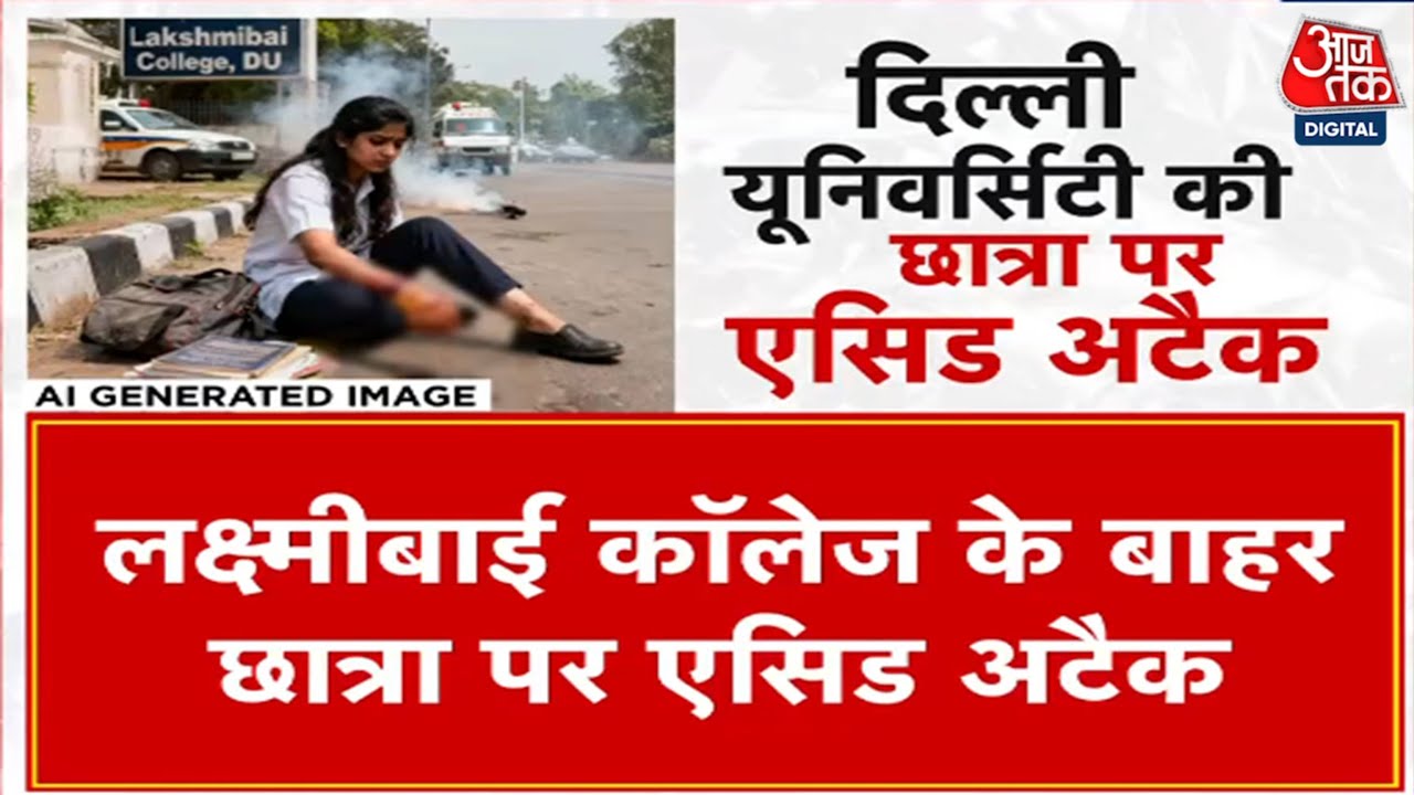 DU की छात्रा पर एसिड अटैक, आरोपियों ने ऐसे दिया वारदात को अंजाम