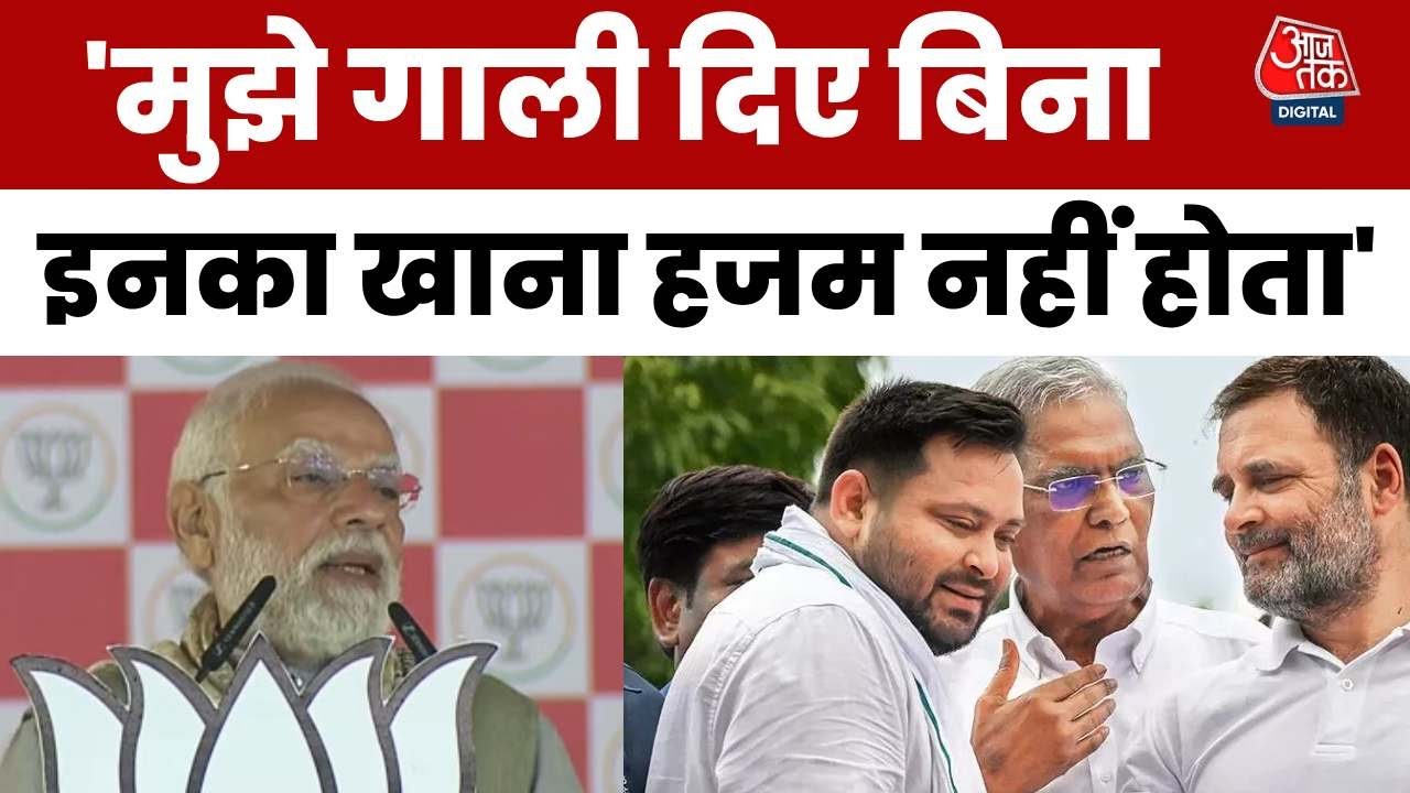 'दो युवराजों ने झूठे वादों की...', तेजस्वी-राहुल पर PM मोदी ने कसा तंज