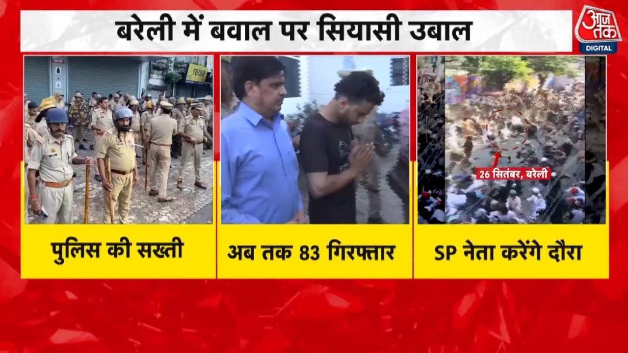 Political uproar over Bareilly violence, SP delegation was stopped.