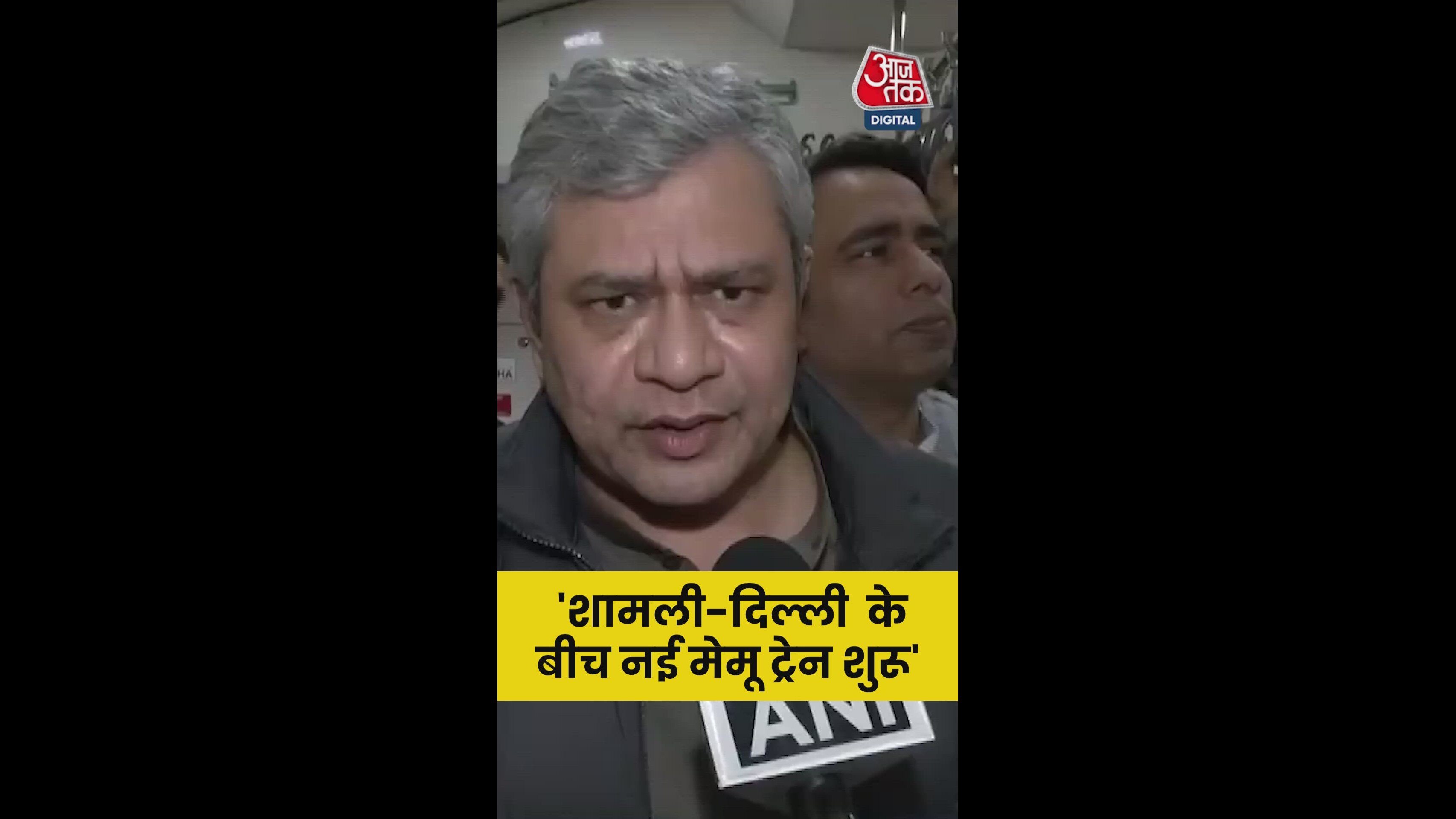 Railway line electrification and upgrades connecting Shamli to Delhi