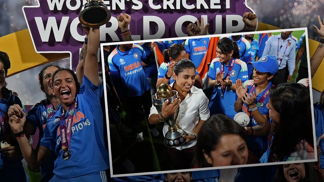 Mithali With Trophy 