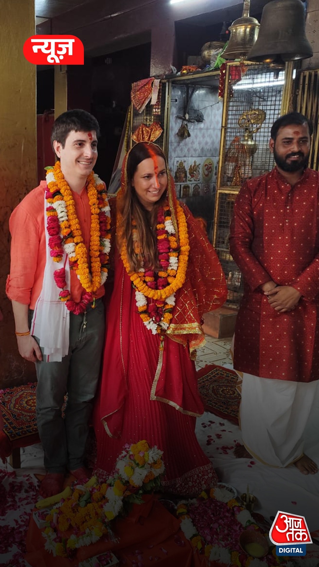Italian couple remarried in Kashi 