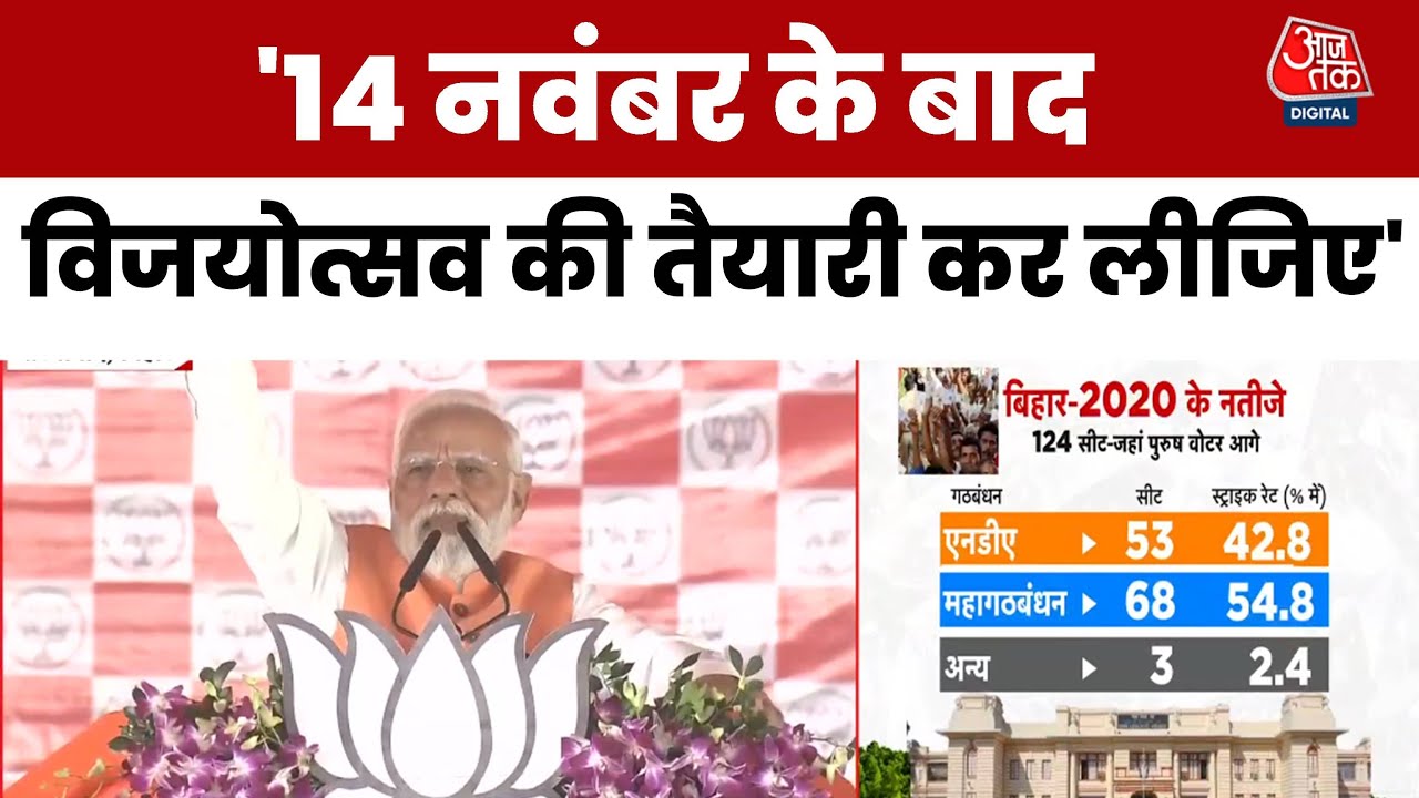 Securing the biggest victory for NDA, prepare for the celebration: PM Modi