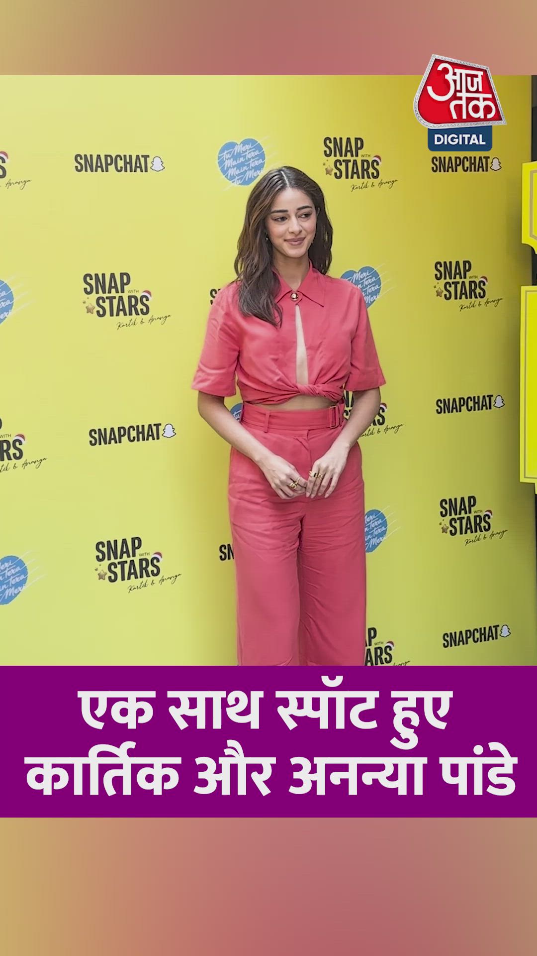 एक साथ नजर आए कार्तिक आर्यन और अनन्या पांडे