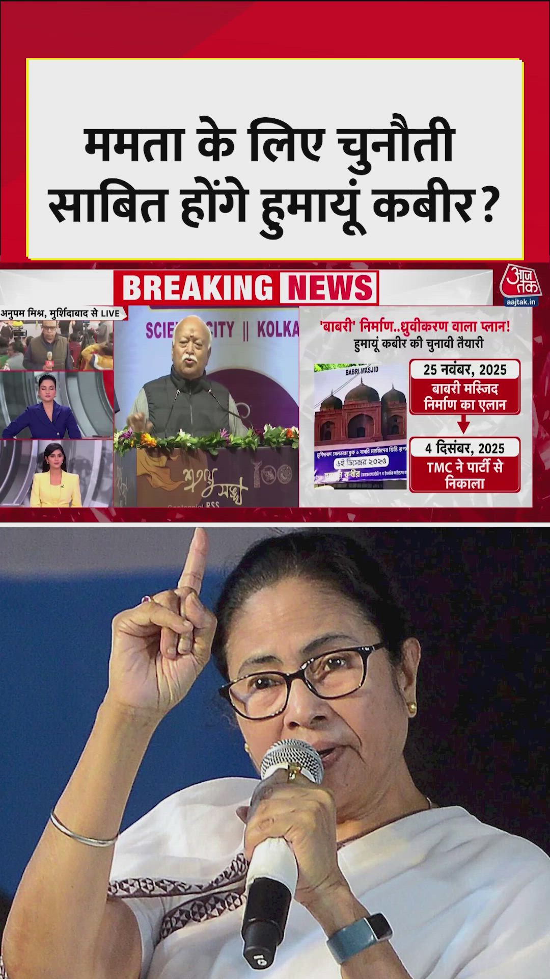 Humayun Kabir's political party formation and Mohan Bhagwat's statement