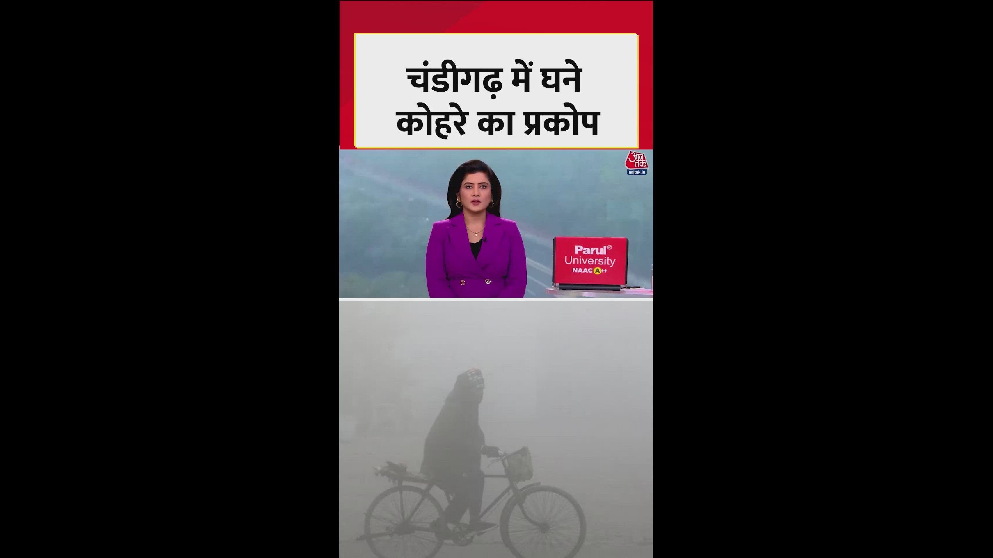 Fog and cold weather prevail in Chandigarh with surrounding hills