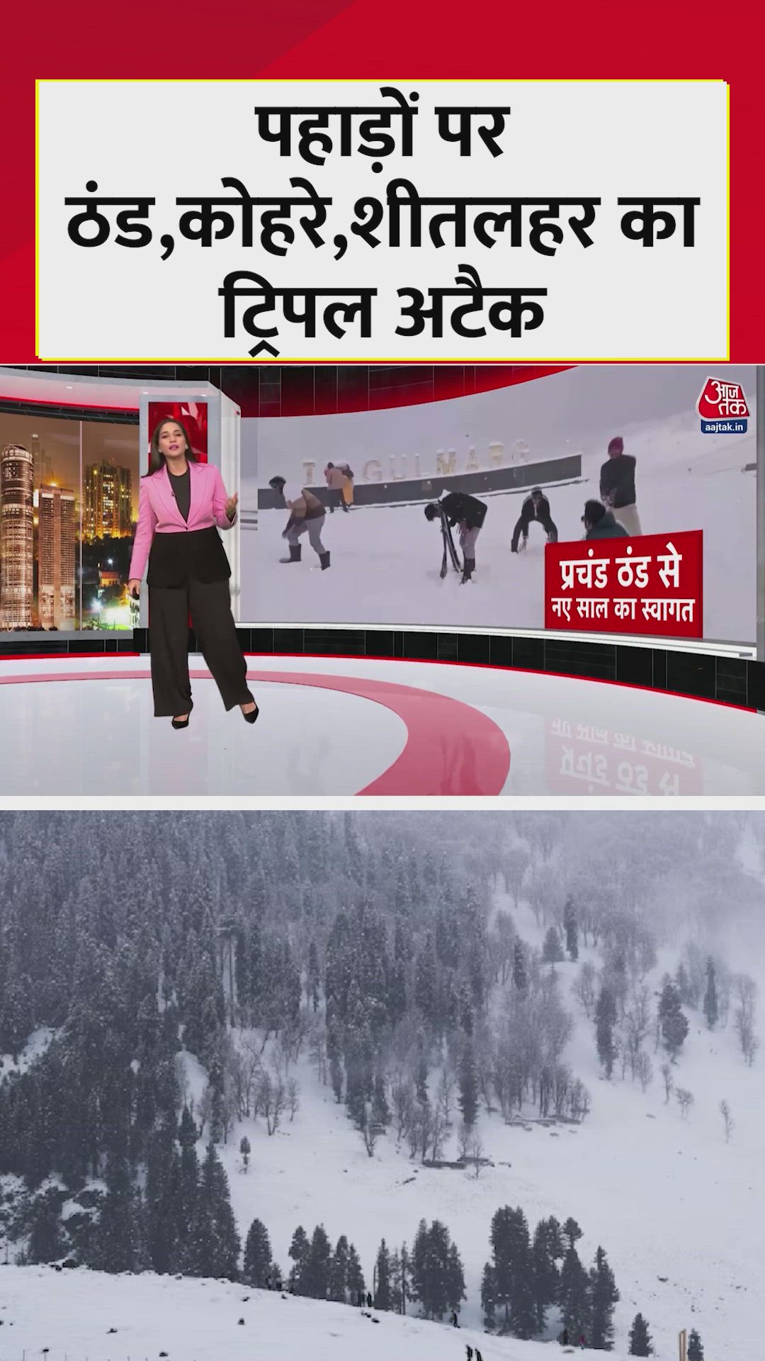 cold wave and fog triple attack across north india during new year