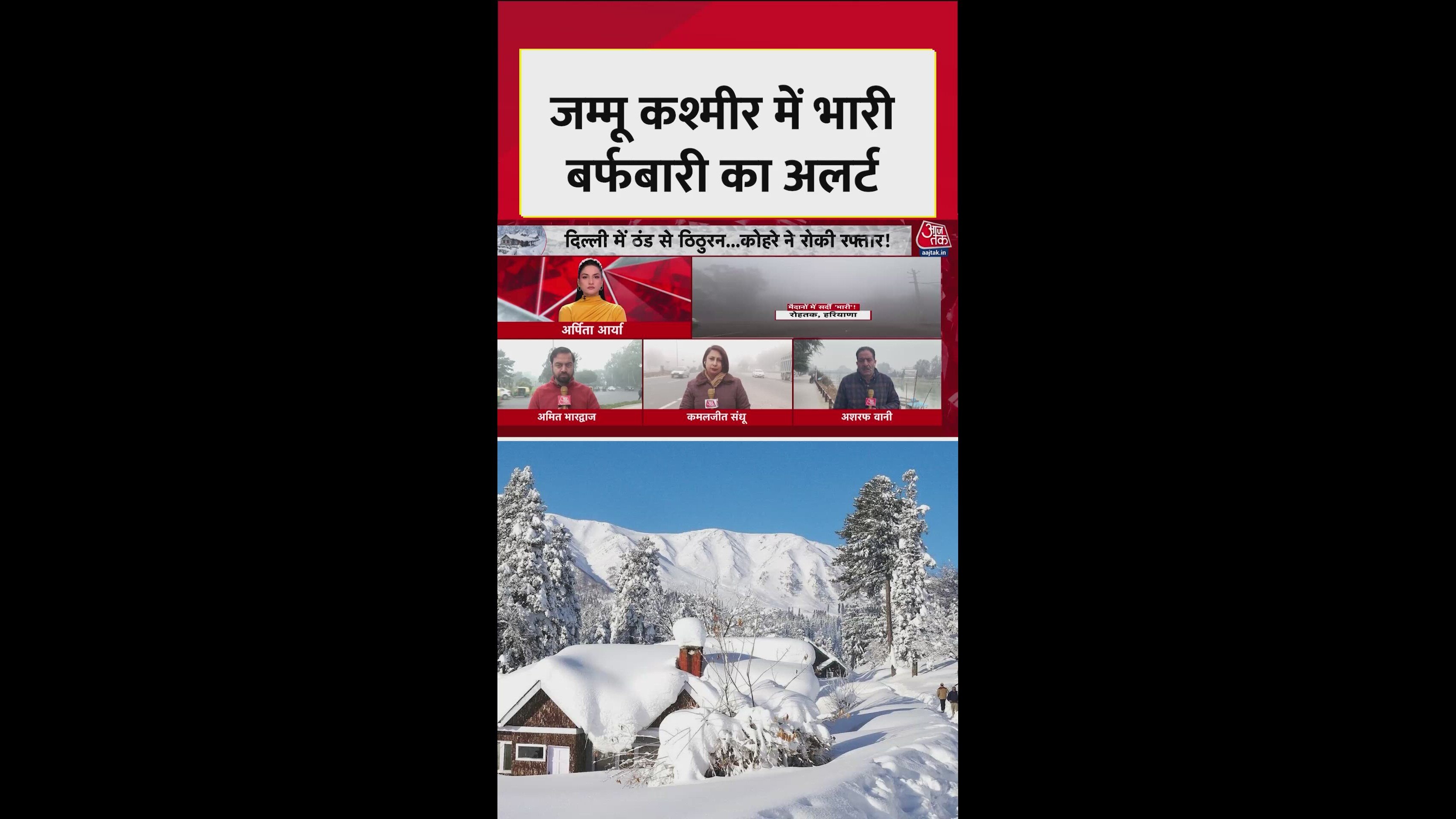 Fresh snowfall begins in Kashmir as forecast predicted