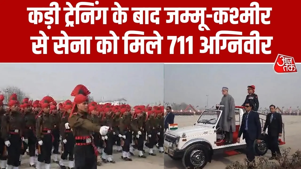 711 Agniveers from Jammu and Kashmir join Indian Army today.