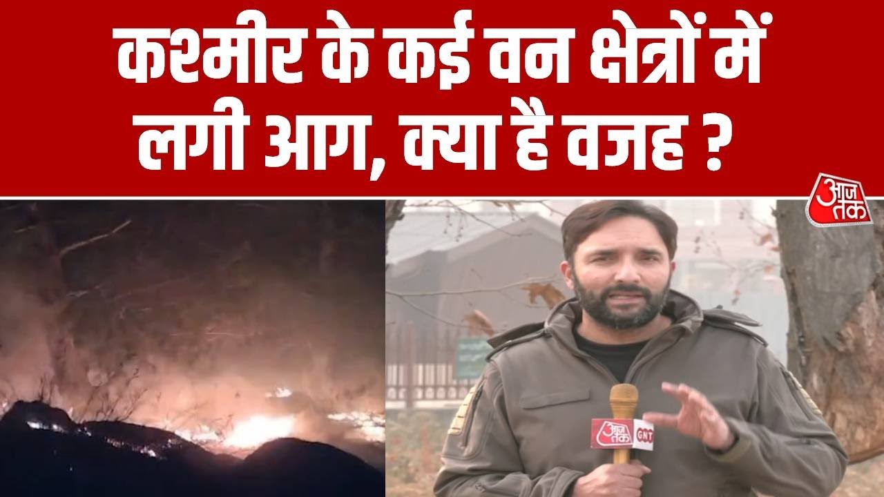 Fire incidents rapidly increasing in Jammu Kashmir forest areas.