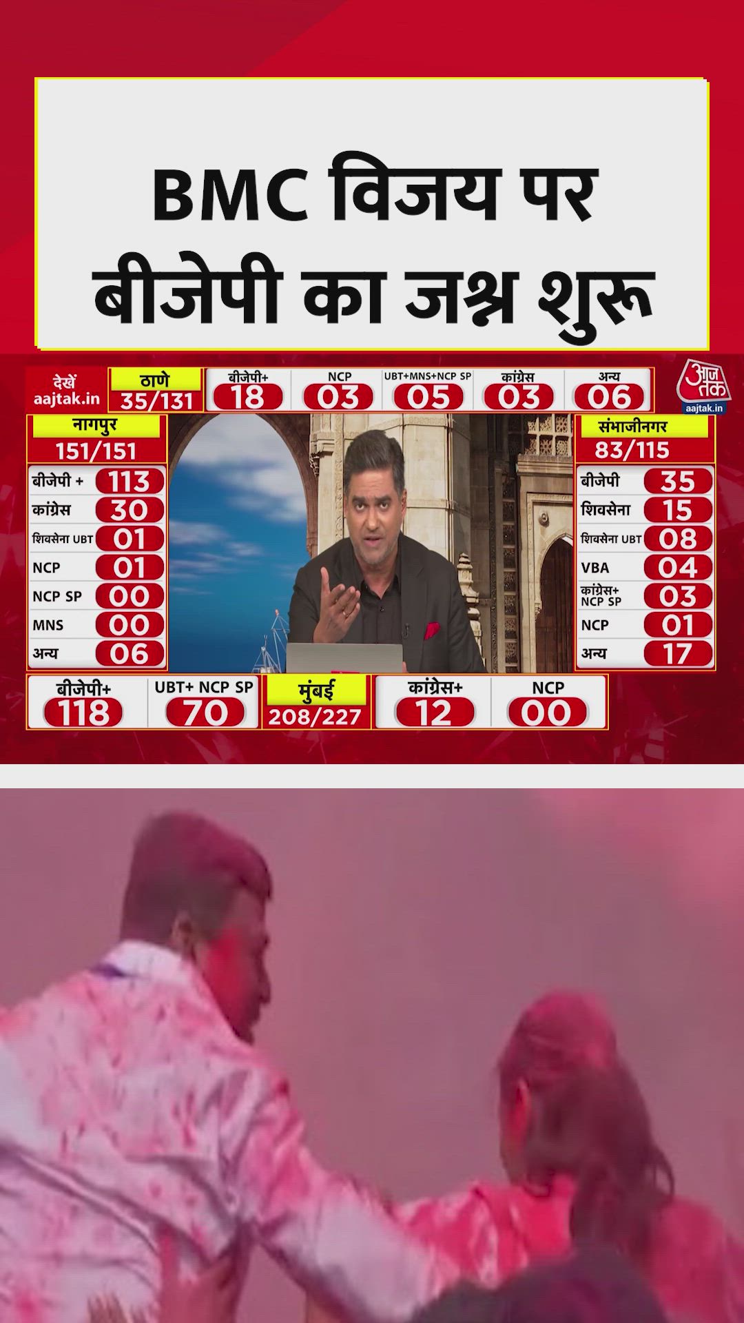 bjp on track for bumper win in maharashtra municipal elections