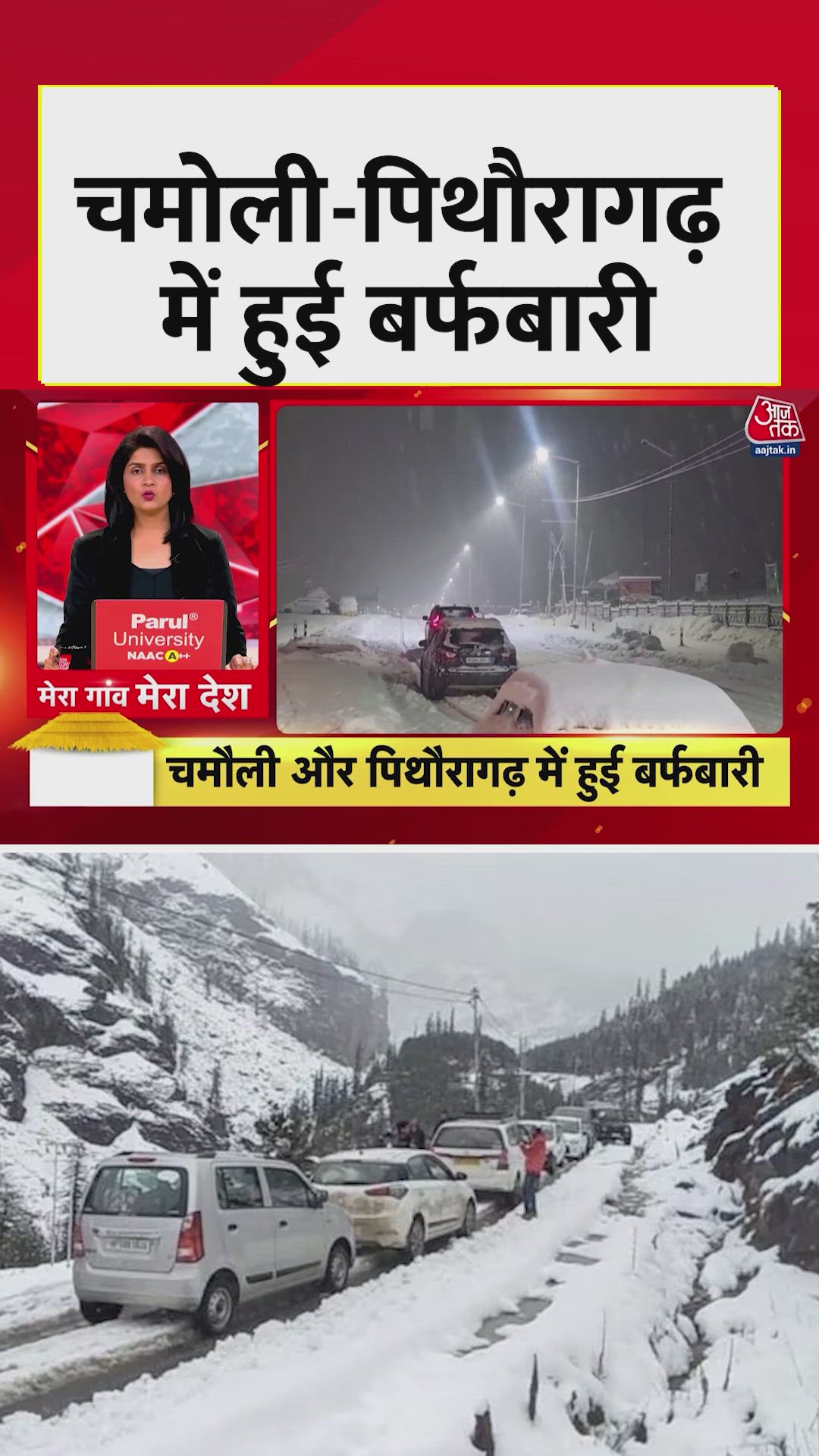 चमोली-पिथौरागढ़ में भारी बर्फबारी से बढ़ा ठंड का प्रकोप