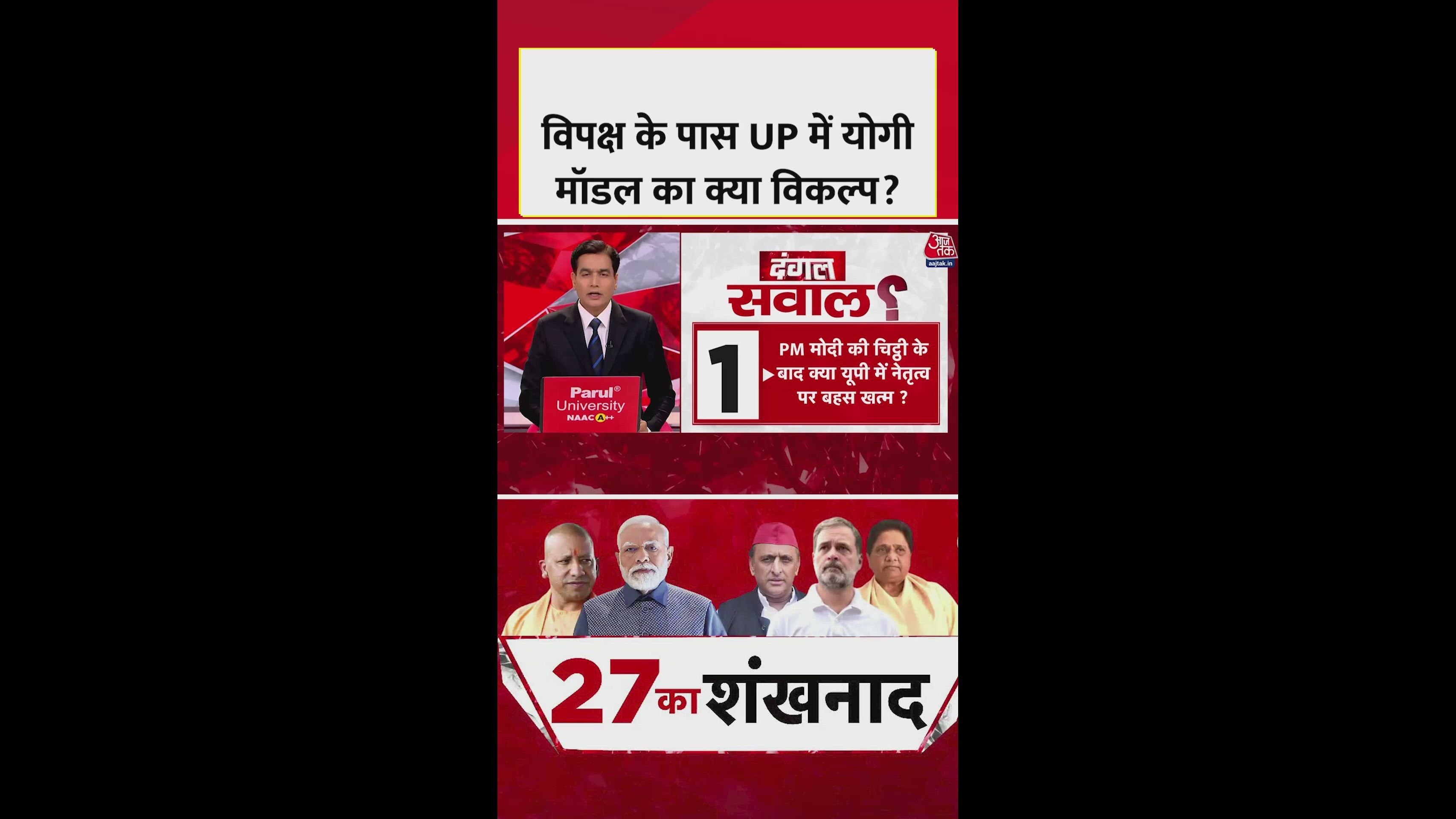 Discussion on leadership and law order in UP after Modi's letter