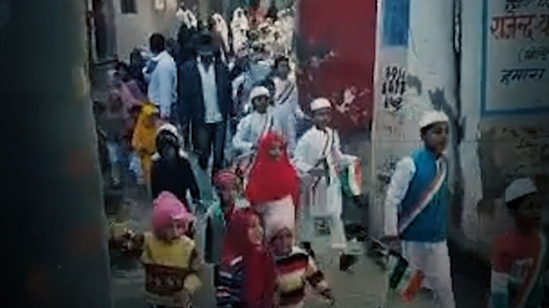 innocent children made to chant religious slogans on republic day