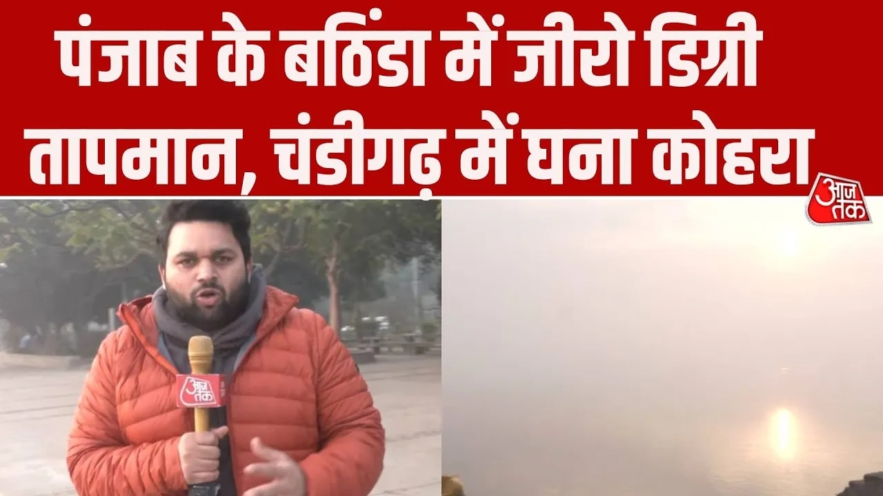 Chandigarh weather shows dense fog with cold wave