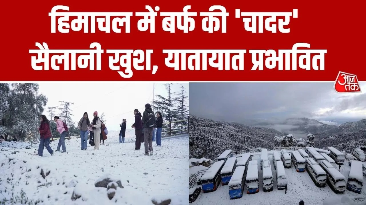 fresh snowfall changes weather in himachal pradesh