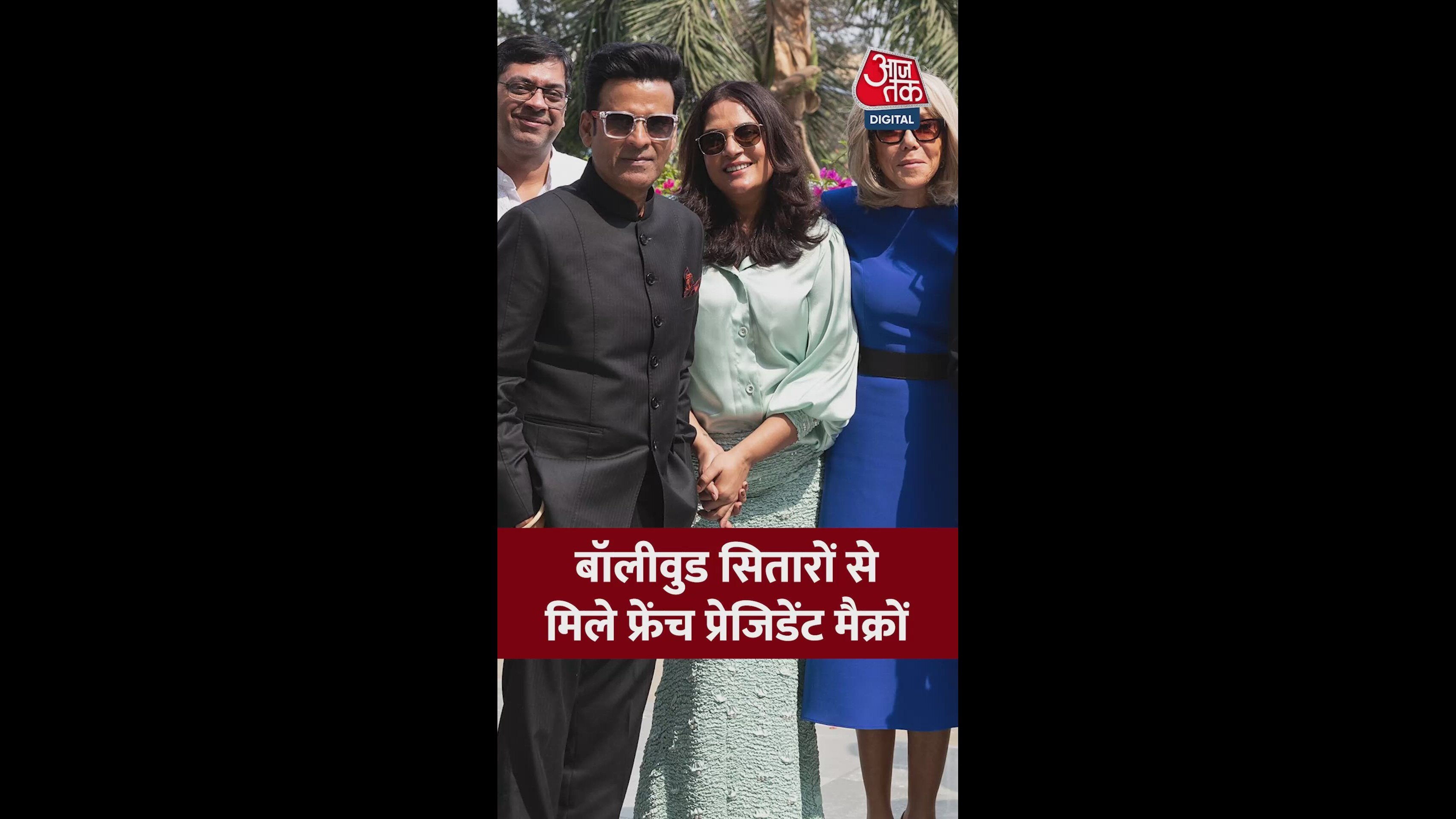 Emmanuel Macron meets Bollywood stars including Anil Kapoor