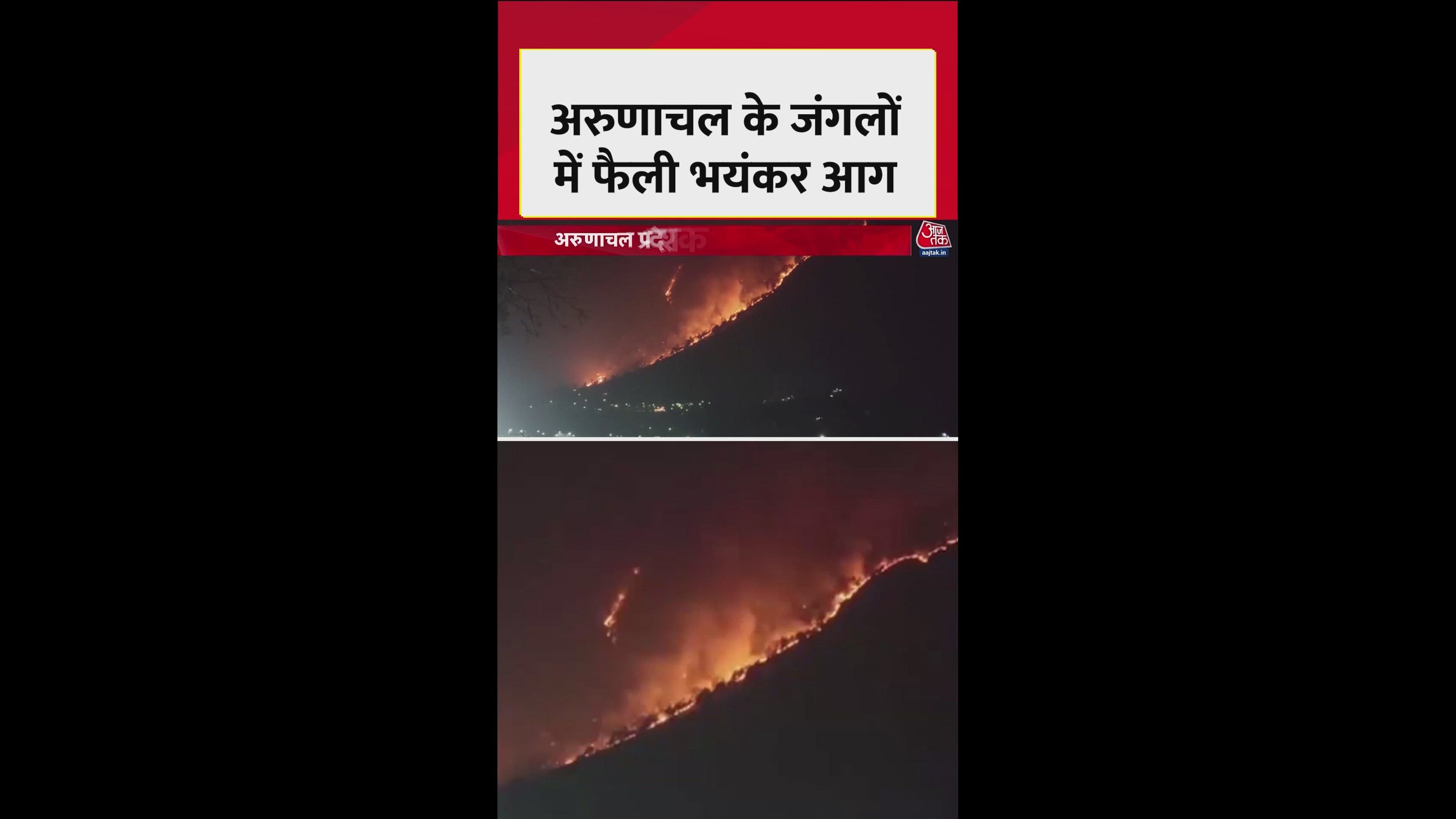 Fire rages in Arunachal forests with joint army and air force operation underway