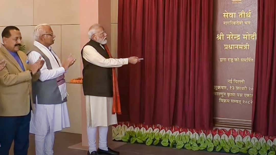 pm modi shifts pmo to seva tirth