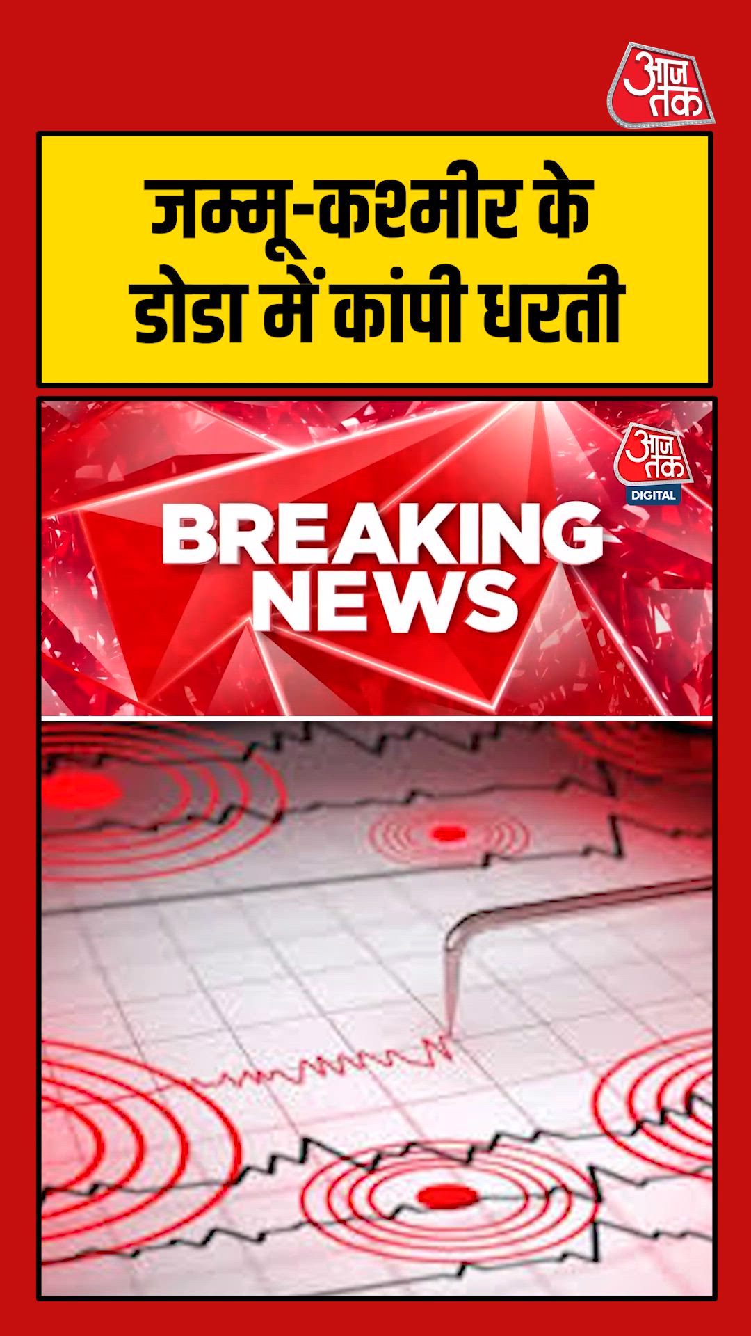 earthquake of magnitude 4.6 hits doda jammu kashmir
