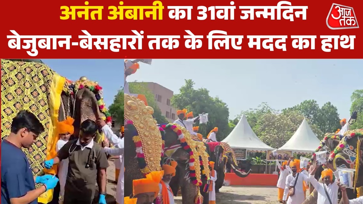 anant ambani birthday elephant