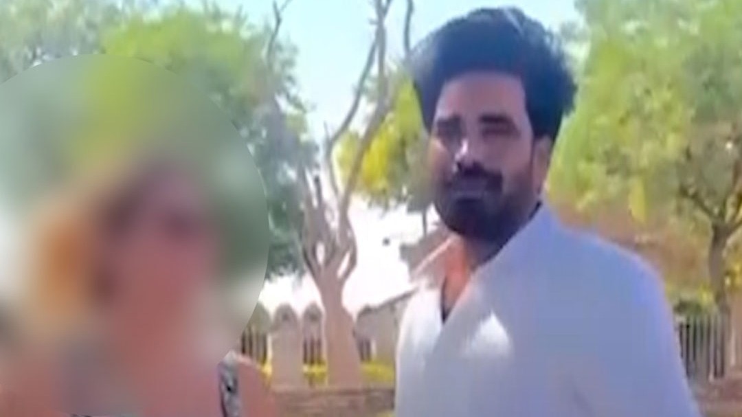 रशियन युवती संग शख्स ने बनाई अपशब्दों वाली Reel