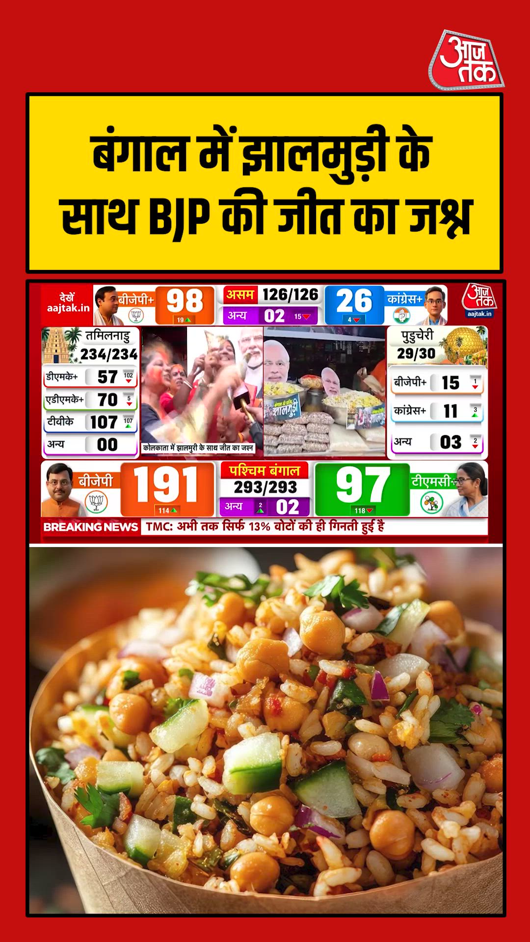 Prime Minister eating jhalmuri sparks political controversy in Bengal