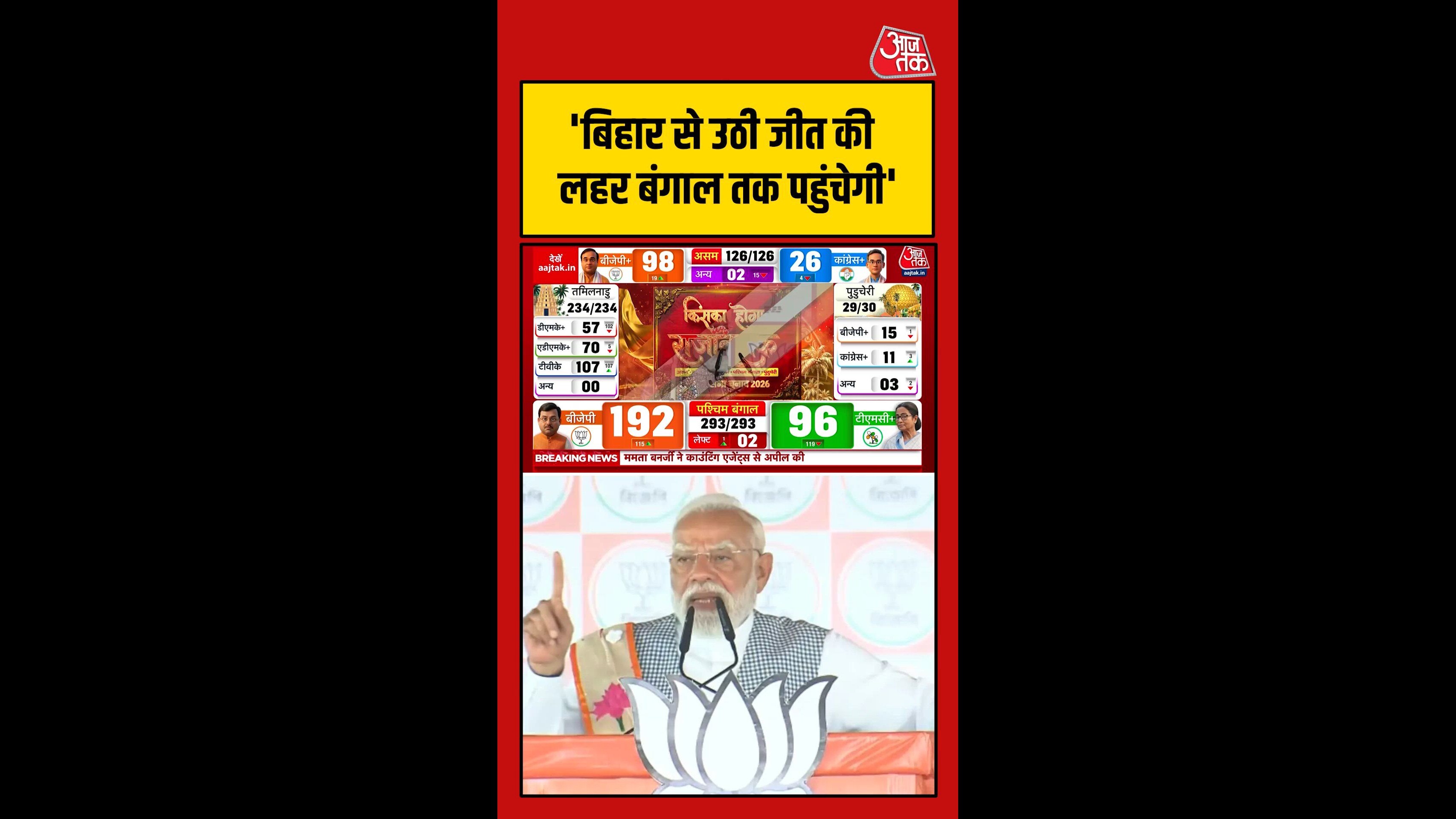 बंगाल चुनाव में BJP के बेहतर प्रदर्शन पर क्या बोले PM मोदी?