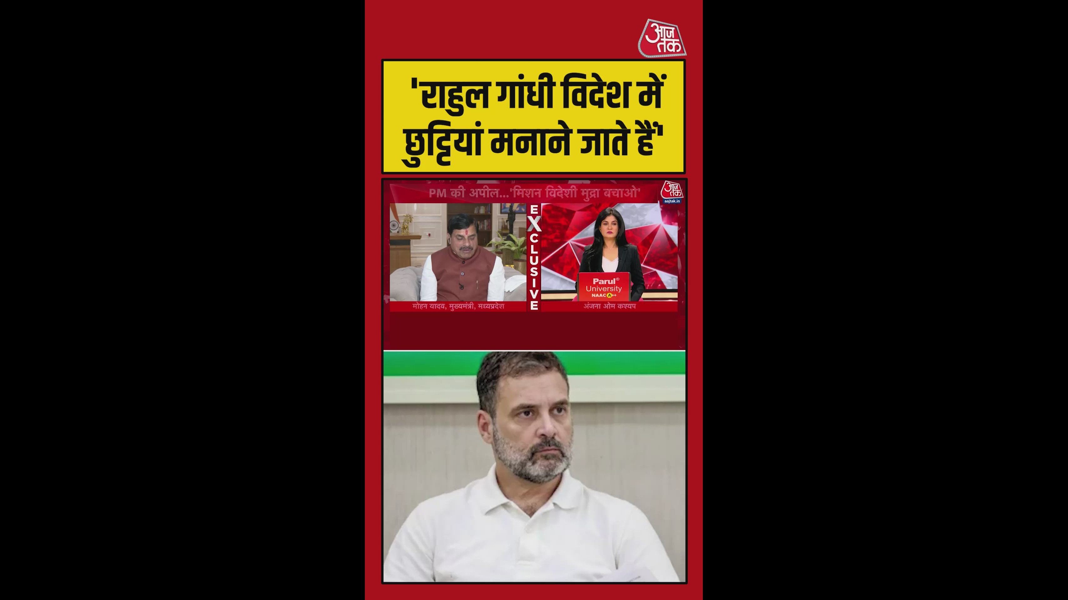 Rahul Gandhi speaks against the country and foreign holiday expenses