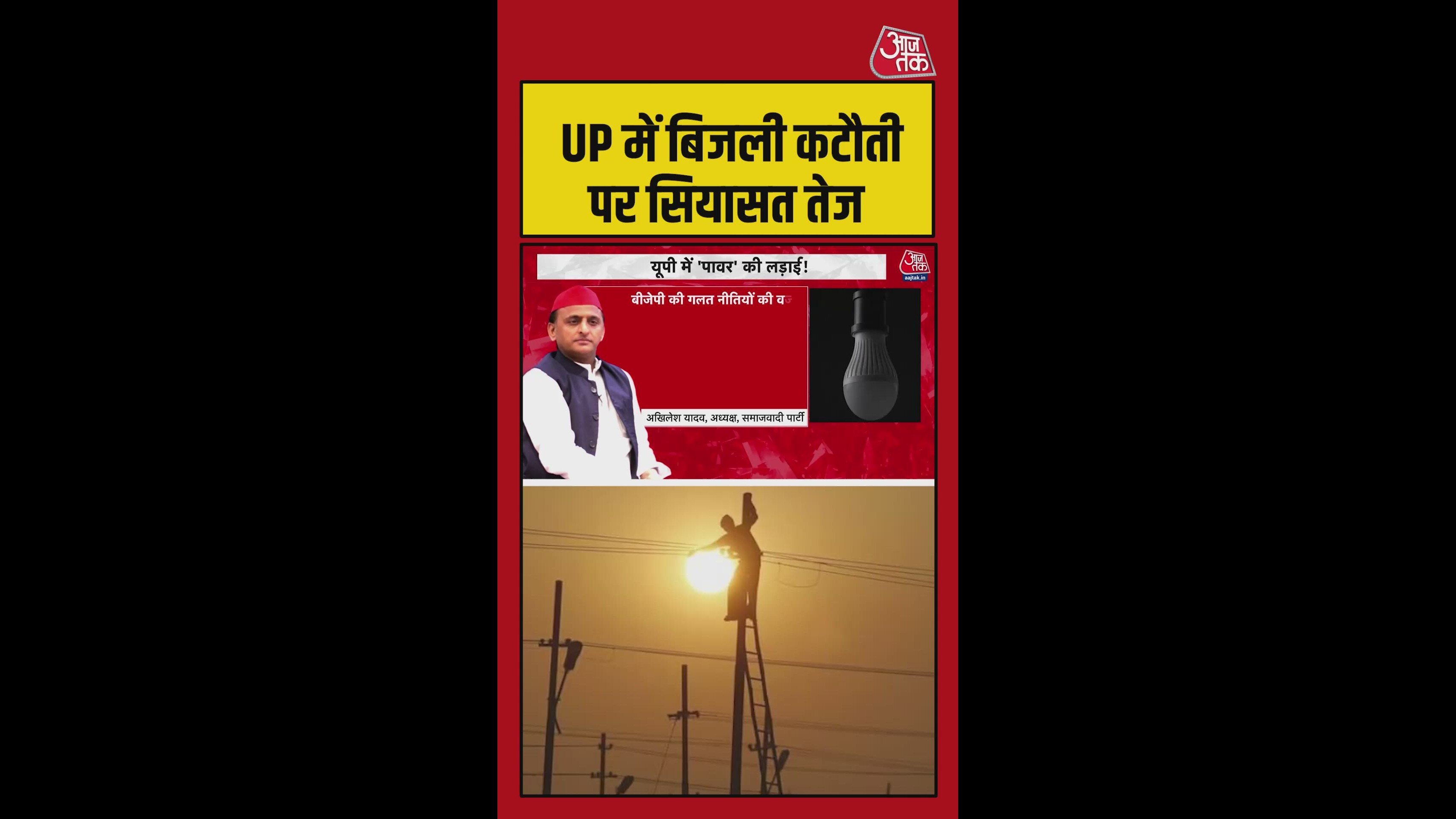 Unbearable electricity crisis in UP due to BJP's wrong policies