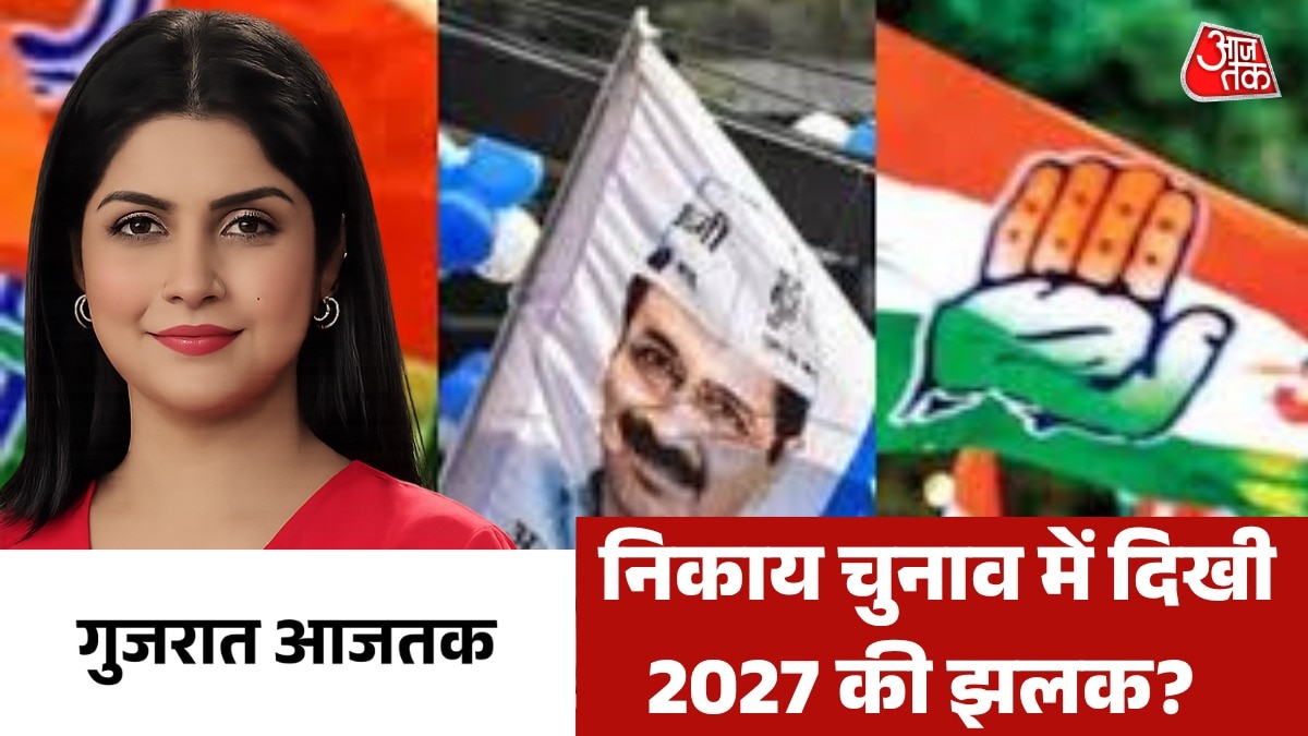 Gujarat Aajtak local body election result